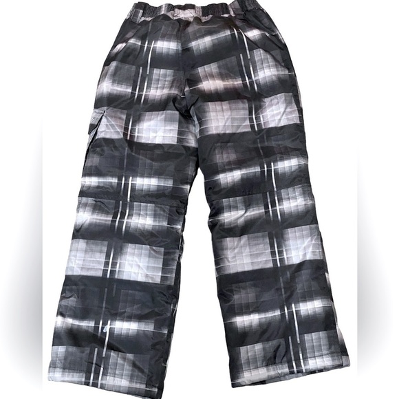 ZeroXposur Snowboard Ski Pants Youth Medium 10-12 Black Grey Winter Warm EUC - Picture 2 of 9